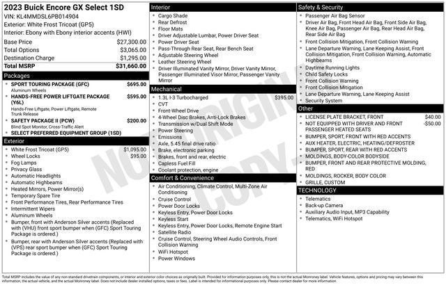 2023 Buick Encore GX Select