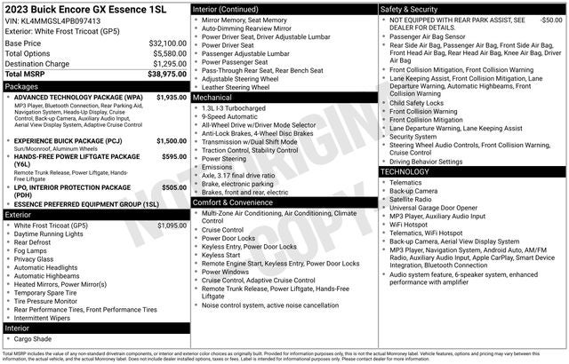 2023 Buick Encore GX Essence