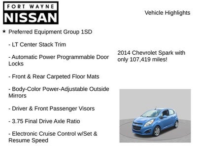 2014 Chevrolet Spark 1LT