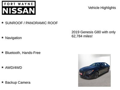 2019 Genesis G80 3.3T Sport