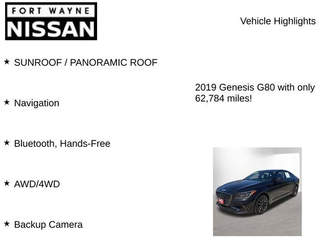 2019 Genesis G80 3.3T Sport