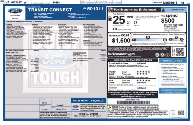 2021 Ford Transit Connect XLT