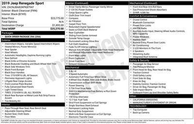 2019 Jeep Renegade Sport