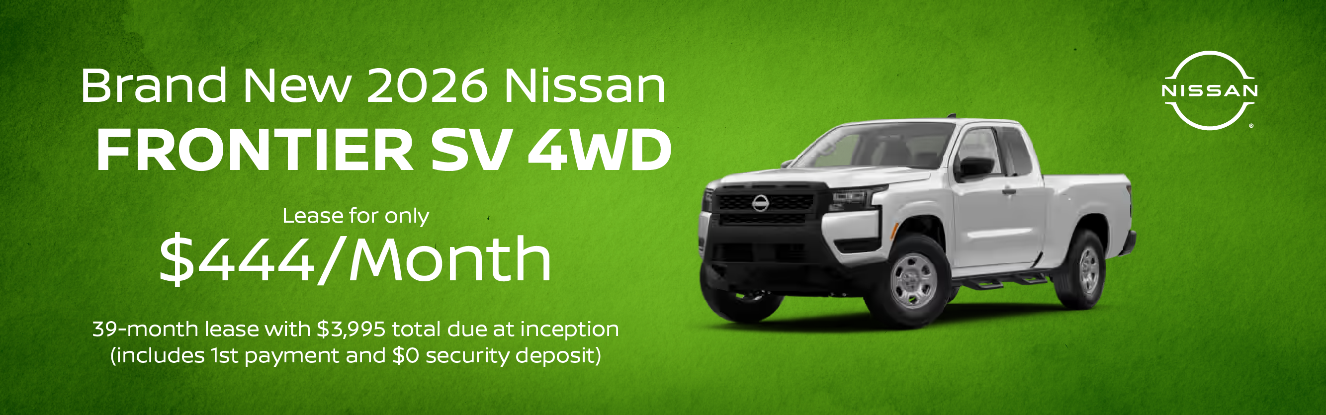 Brand New 2026 Nissan FRONTIER SV 4WD