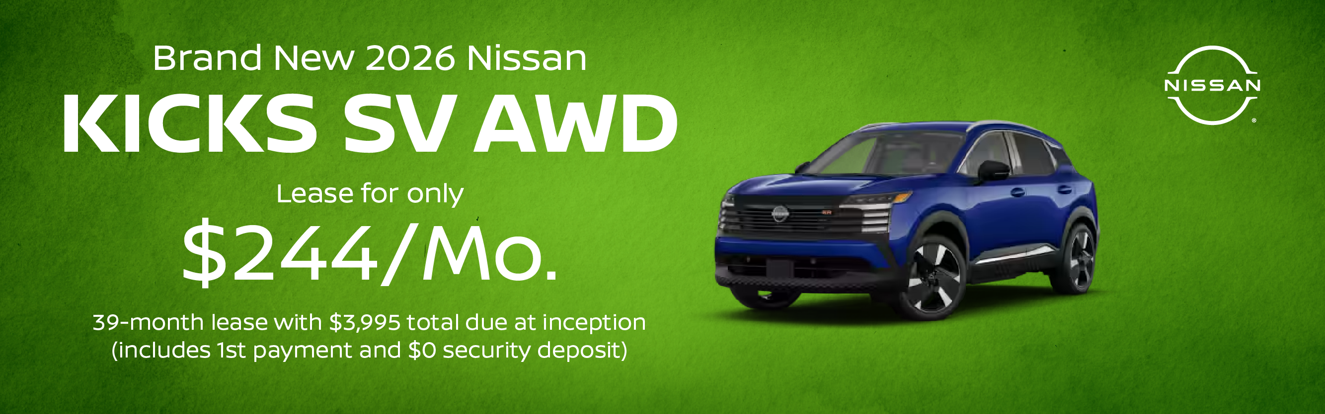 Brand New 2026 Nissan KICKS SV AWD