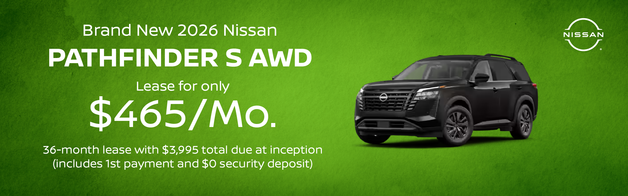 Brand New 2026 Nissan PATHFINDER S AWD