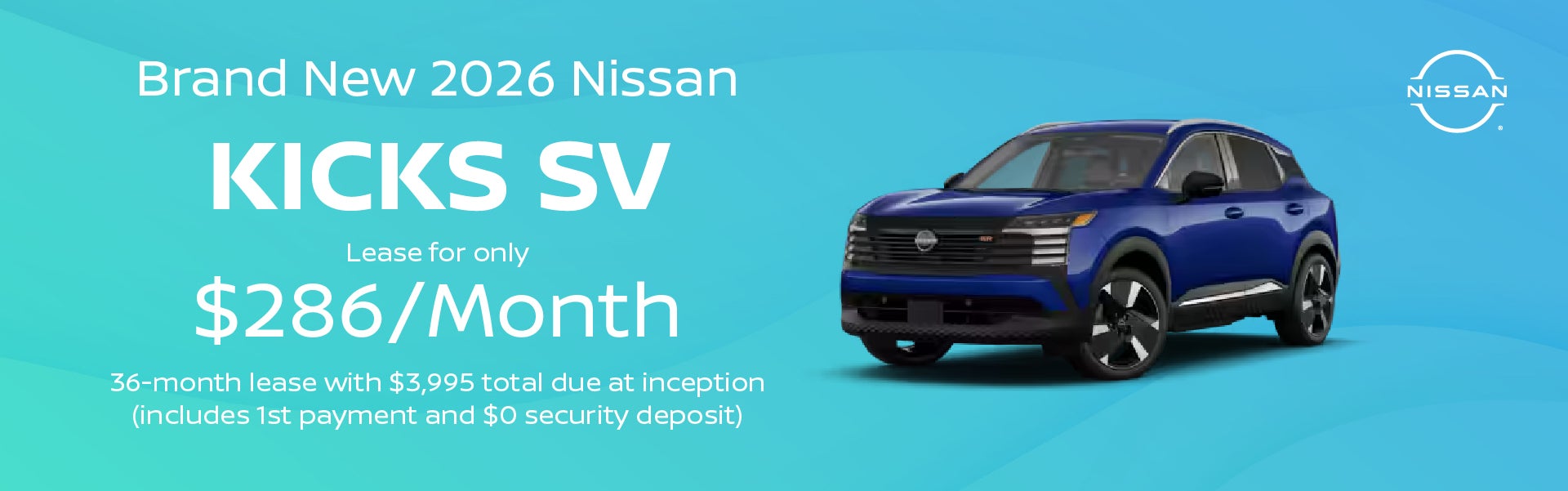 Brand New 2026 Nissan KICKS SV