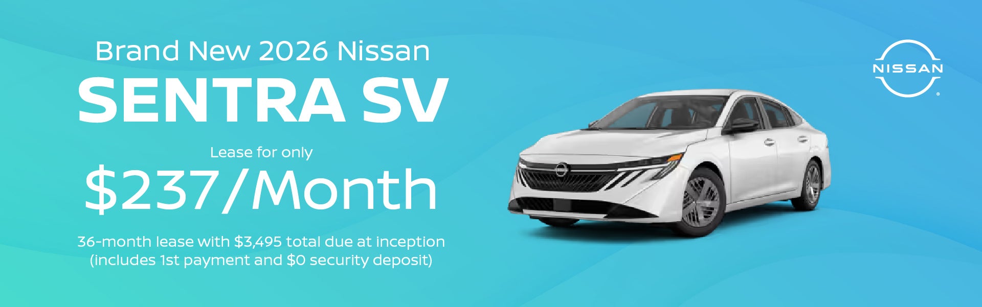 Brand New 2026 Nissan SENTRA SV