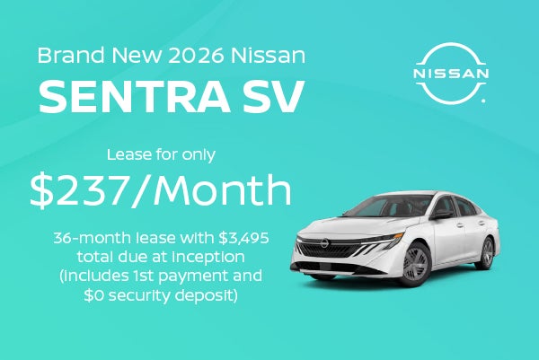 Brand New 2026 Nissan SENTRA SV