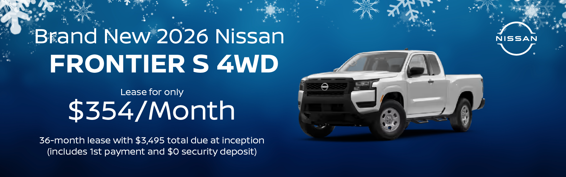 Brand New 2026 Nissan FRONTIER S 4WD