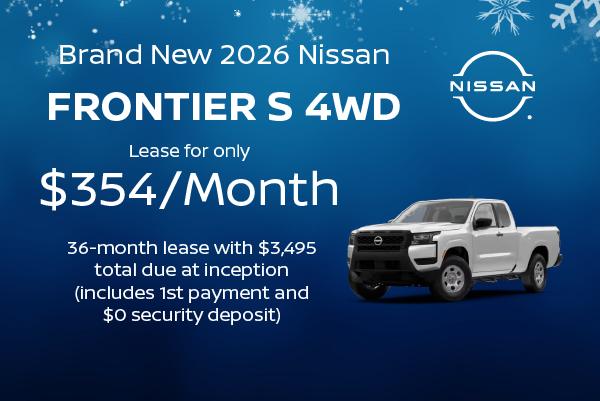 Brand New 2026 Nissan FRONTIER S 4WD