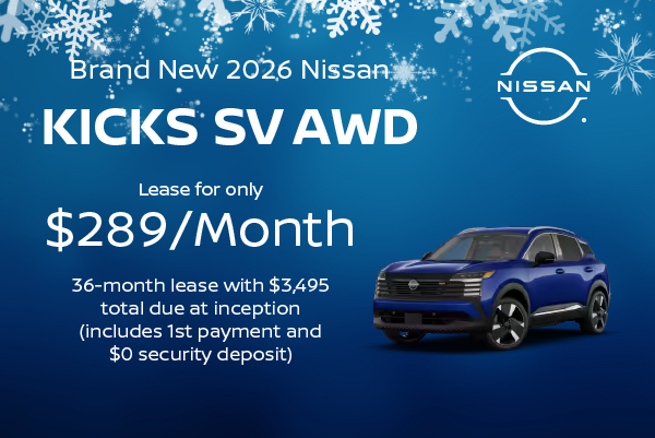 Brand New 2026 Nissan KICKS SV AWD