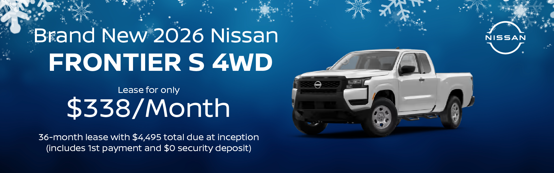 Brand New 2026 Nissan FRONTIER S 4WD