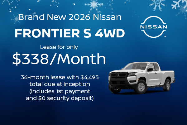 Brand New 2026 Nissan FRONTIER S 4WD