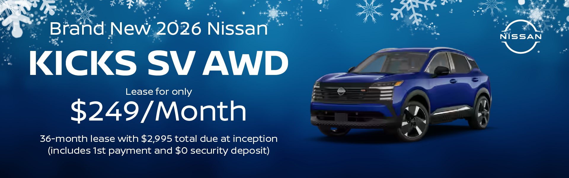 Brand New 2026 Nissan KICKS SV AWD