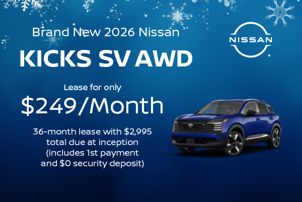 Brand New 2026 Nissan KICKS SV AWD