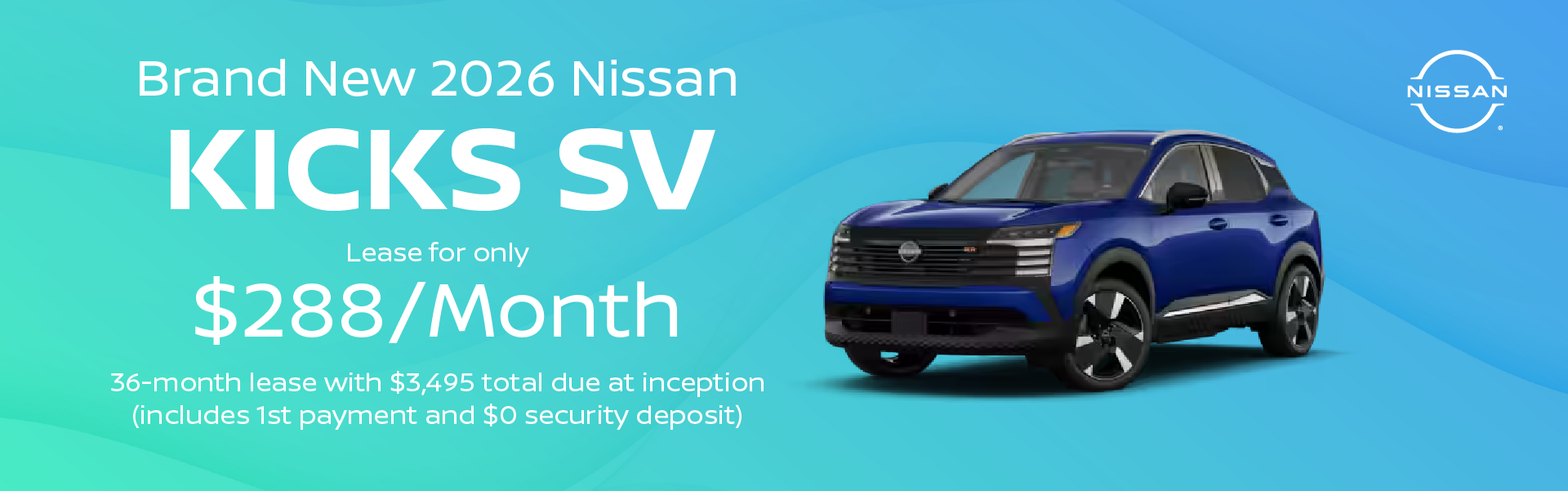 Brand New 2026 Nissan KICKS SV AWD