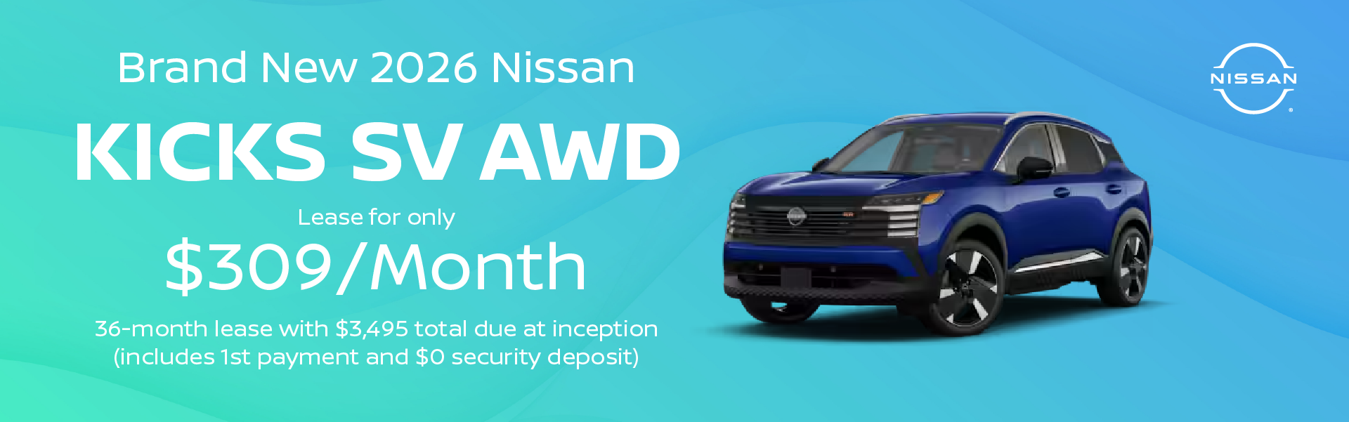 Brand New 2026 Nissan KICKS SV AWD