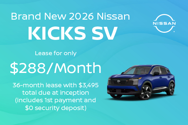 Brand New 2026 Nissan KICKS SV AWD