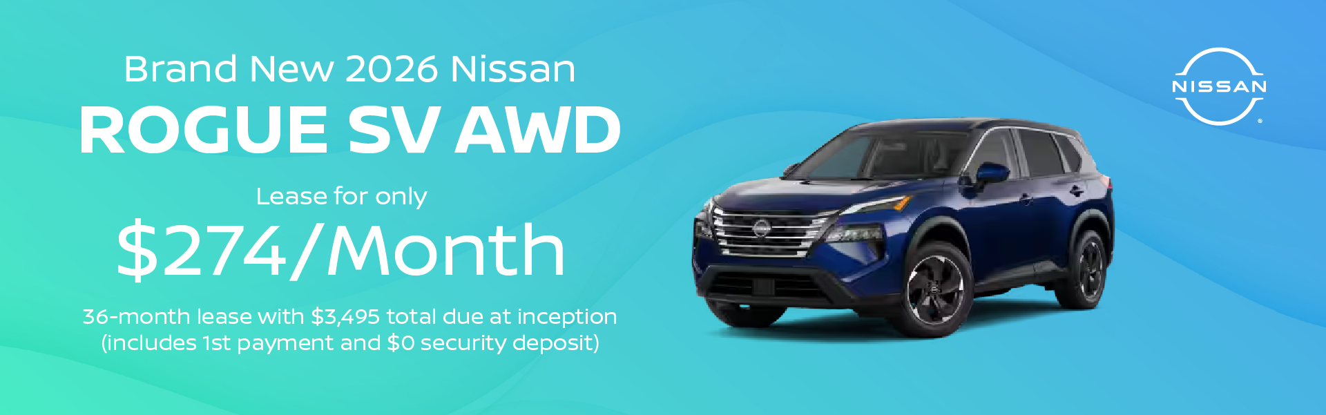 Brand New 2026 Nissan ROGUE SV AWD