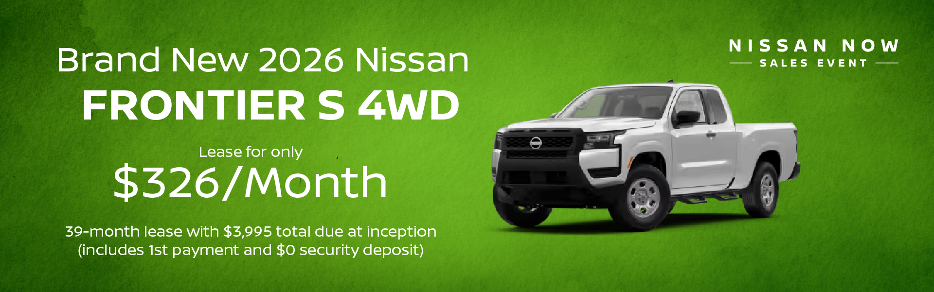 Brand New 2026 Nissan FRONTIER S 4WD