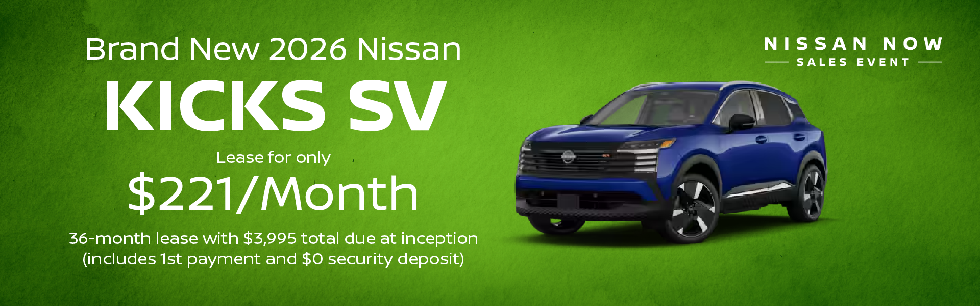 Brand New 2026 Nissan KICKS SV AWD