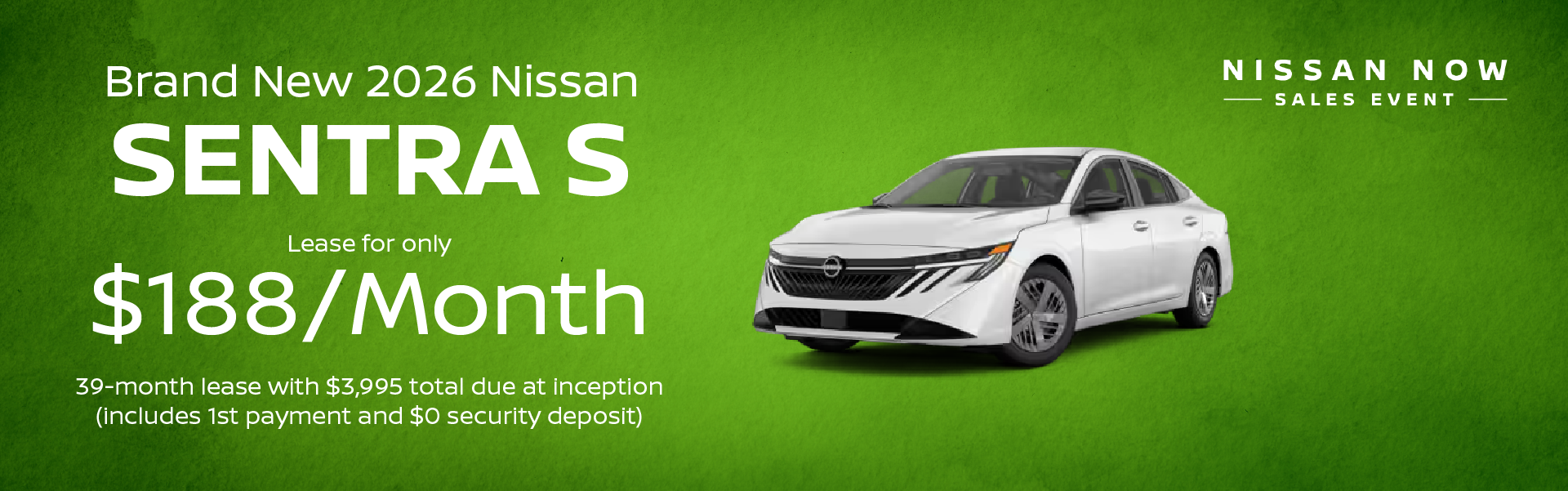 Brand New 2026 Nissan SENTRA S